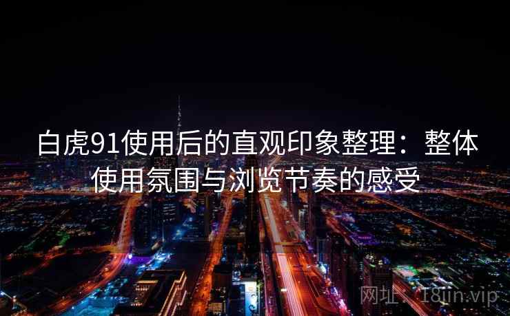 白虎91使用后的直观印象整理：整体使用氛围与浏览节奏的感受