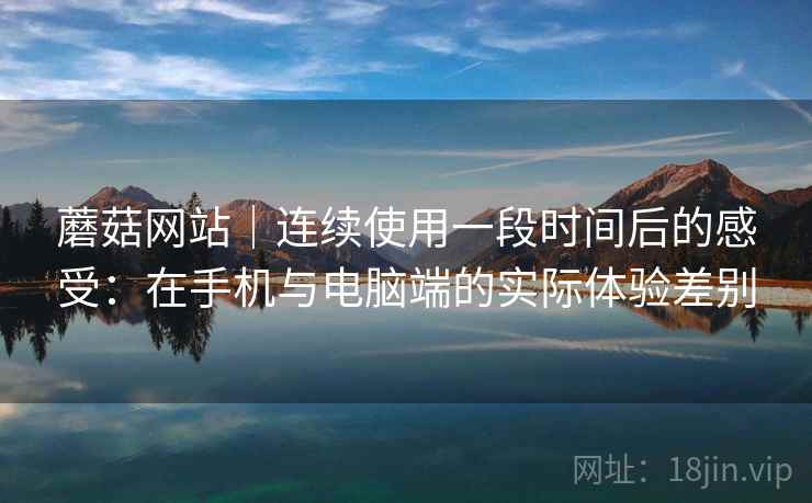 蘑菇网站｜连续使用一段时间后的感受：在手机与电脑端的实际体验差别