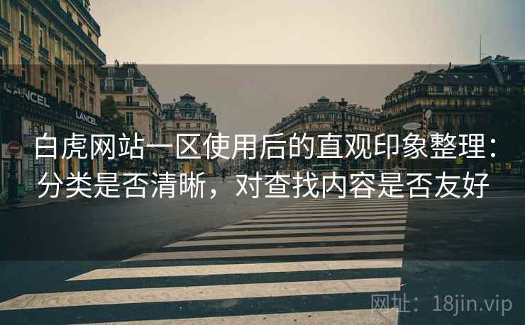 白虎网站一区使用后的直观印象整理：分类是否清晰，对查找内容是否友好
