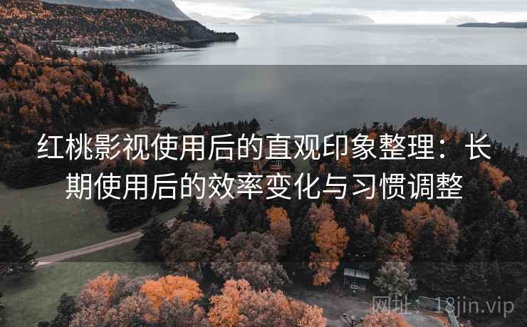 红桃影视使用后的直观印象整理：长期使用后的效率变化与习惯调整