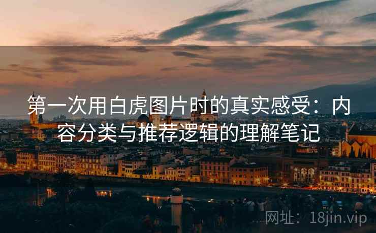 第一次用白虎图片时的真实感受：内容分类与推荐逻辑的理解笔记