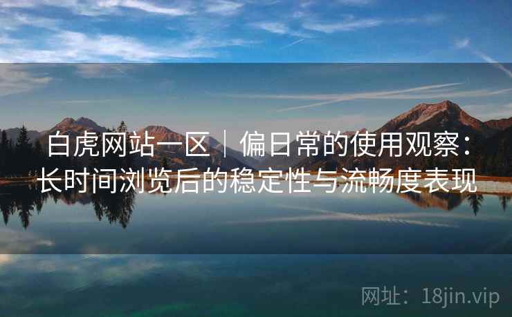 白虎网站一区｜偏日常的使用观察：长时间浏览后的稳定性与流畅度表现