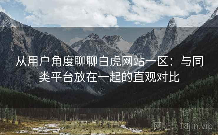 从用户角度聊聊白虎网站一区:与同类平台放在一起的直观对比 从用户角度聊聊白虎网站一区:与同类平台放在一起的直观对比