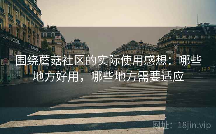 围绕蘑菇社区的实际使用感想：哪些地方好用，哪些地方需要适应